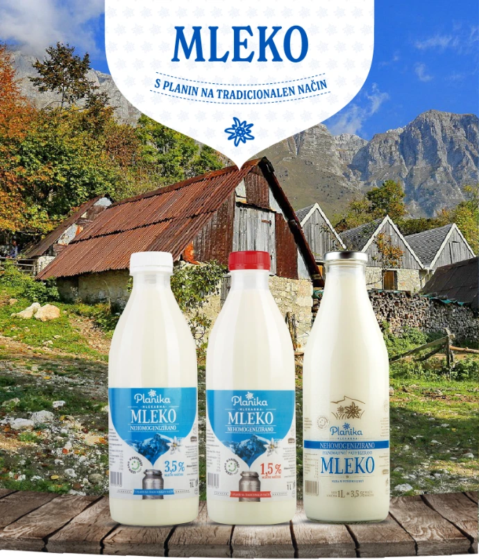 Mleko - Izbrana kakovost Slovenija - Mlekarna Planika
